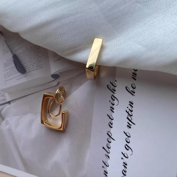 Clip On Earrings Gold Or Silver - Picture 3 of 6